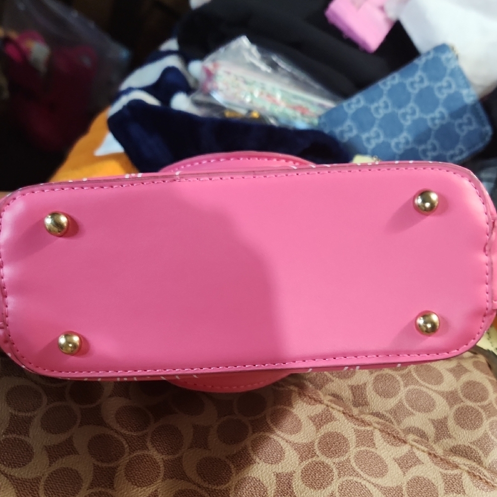 Pink Bandana Print Mini Women's Handbag - Picture 2 of 6